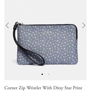 Coach Star wristlet NWT